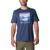 Columbia 9120461480_CS0304 Mavi Erkek O Yaka Baskılı T-Shirt