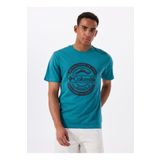Columbia 9120871364CS0387 Turkuaz O Yaka Normal Baskılı Erkek T-Shirt