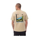 Columbia 9121061271 Krem M Illuminated Brand Ss Tee Erkek Günlük Tişört