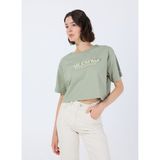 Columbia 9210091348CS0428 Yeşil O Yaka Normal Baskılı Kadın T-Shirt - XL
