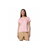 Columbia Al3349 Bluevista Hill Ss Kadın Spor T-Shirt, Pembe, L Beden