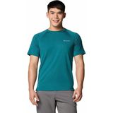 Columbia Alpine Chill Pro Erkek Teknik Kısa Kollu T-Shirt - Koyu Turkuaz