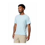 Columbia Alpine Chill Pro SS Crew O Yaka T-Shirt, L, 5003364554, Mavi, Erkek