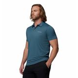 Columbia AO3614-479 Hike Polo Mavi Outdoor Polo Erkek T-Shirt