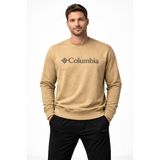 Columbia Branded Cool Bisiklet Yaka Regular Erkek Sweatshırt - 2XL - Bej