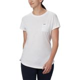 Columbia Cades Cape Kadın Teknik Kısa Kollu T-Shirt - XS - Beyaz