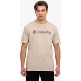 Columbia Columbıa Csc Basıc Logo Erkek T-Shırt 1680053-281 - Krem
