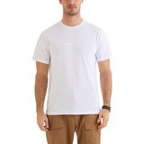 Columbia Cs0121 Csc M Bar Split Graphic Ss Tee Erkek T-Shirt - Beyaz