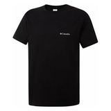 Columbia Cs0282 Csc M Basic Sm Logo Brushed Ss Tee Erkek T-Shirt - Siyah