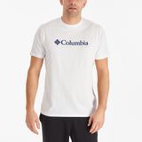 Columbia CS0287-100 M Basic Erkek Beyaz Outdoor T-Shirt