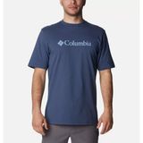 Columbia Cs0287 Csc M Basic Big Logo Brushed Ss Tee Erkek T-Shirt - Mavi