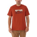 Columbia CS0344 Csc Linear Range Turuncu Kisa Kollu Erkek T-shirt