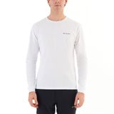 Columbia CS0354-100 Csc M Basic Sm Logo Ls Tee Beyaz Erkek T-Shirt