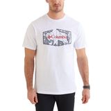Columbia Cs0377 Csc M Roam Hex Graphıc Ss Tee Erkek Beyaz T-shirt