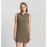 Columbia Csc Basic Polo Sleeveless Dress Kadın Sıfır Kol Elbise - Çağla Yeşili - XS