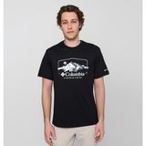 Columbia Csc Brush Wit Nature Erkek Kısa Kollu T-Shirt - Siyah