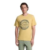 Columbia CSC Button Badge Kısa Kollu T-Shirt, S, 9120871715, Sarı, Erkek