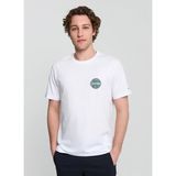 Columbia CSC Button Stamp Scripted Beyaz Erkek Kısa Kollu T-Shirt