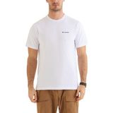 Columbia Csc Camp Icons Beyaz Kısa Kollu Erkek T-shirt