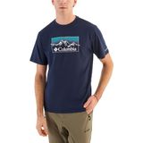 Columbia Csc Linear Range Lacivert Kisa Kollu Erkek T-shirt