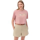 Columbia Csc Outback Crittters Crop Kadın Kısa Kollu T-Shirt - Pudra Pembe - XL