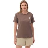 Columbia Csc Stacked Mini Gem Logo Kadın Kısa Kollu T-Shirt - Kahverengi - XL