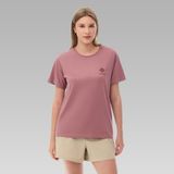 Columbia Csc Stacked Mini Gem Logo Kırmızı Kısa Kollu Kadın T-shirt