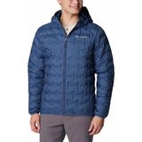 Columbia Delta Ridge Down Hooded Erkek Mont WO0954-849 - Mavi - S