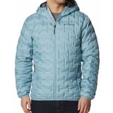 Columbia Delta Ridge Down Hooded Kaz Tüyü Açık Mavi Erkek Mont