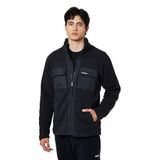 Columbia Erkek Juniper Peak Tam Fermuarlı Polar Ceketler (1'li paket), Siyah / beyaz, M