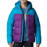 Columbia Erkek Pike Lake Kapüşonlu kapitone ceket,Plum, Fjord Blue,L