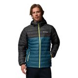 Columbia Erkek Powder Lite II Kapüşonlu Ceket, Everblue/Köpekbalığı, S