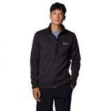 Columbia Erkek Sweater Weather boydan boya fermuarlı polar ceket, Siyah/Erika, XL