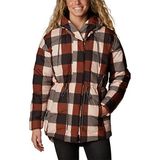 Columbia Icy Heights II Down Novelty Sıcak Bakır Kareli Kadın Ceket
