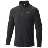 Columbia Klamath Range II Half Zip Erkek Polar Siyah Renkli Rahat Kullanım İçin Özel Tasarım - 2XL
