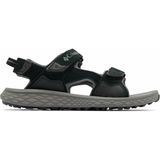 Columbia Konos Hiker 3 Strap Erkek Sandalet Süet Ve Sentetik Deri Üst Yüzeyle Konforlu - Siyah