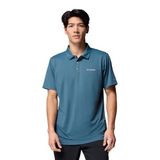 Columbia Men' Tech Trail Utility Polo Yaka Tişört, S, AM1495-429, Mavi, Erkek