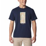 Columbia Men's Sun Trek Graphic Erkek Kısa Kollu T-Shirt PFG Lacivert S