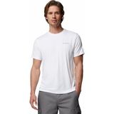 Columbia Parsons Point Logo Erkek Teknik Kısa Kollu T-Shirt - 2XL - Beyaz