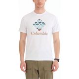 Columbia Stacked Hyper Nature Erkek Beyaz T-Shirt CS0242-100 - XL