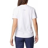 Columbia Summit Valley Kadın Teknik Kısa Kollu T-Shirt - XS - Beyaz