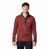 Columbia Sweater Weather Tam Fermuarlı Erkek Polar Üst Koyu Kırmızı M