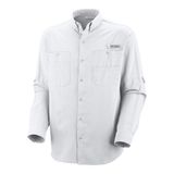 Columbia Tamiami İi Ls Shirt Erkek Gömlek FM7253 - Beyaz