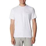 Columbia Tech Traıl Crew Erkek T-Shirt AO5545-100 - Beyaz