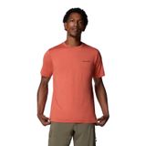 Columbia Tech Trail Erkek Kırmızı Outdoor T-Shirt AO5545-851 Kırmızı L