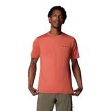 Columbia Tech Trail Erkek Kırmızı Outdoor T-Shirt AO5545-851 Kırmızı M
