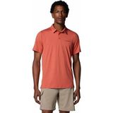 Columbia Tech Trail Erkek Kısa Kollu Polo T-Shirt - Kızıl - Kiremit