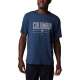 Columbia Tech Trail Front Graphic Erkek Teknik Kısa Kollu T-Shirt - Lacivert