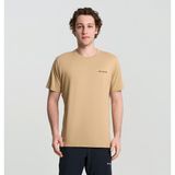 Columbia Tech Trail Utility Erkek Teknik Kısa Kollu T-Shirt - Kahverengi