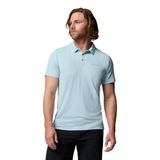 Columbia Tech Trail Utility Polo Açık Mavi T-Shirt, L, 5003364512, Açık Mavi, Erkek